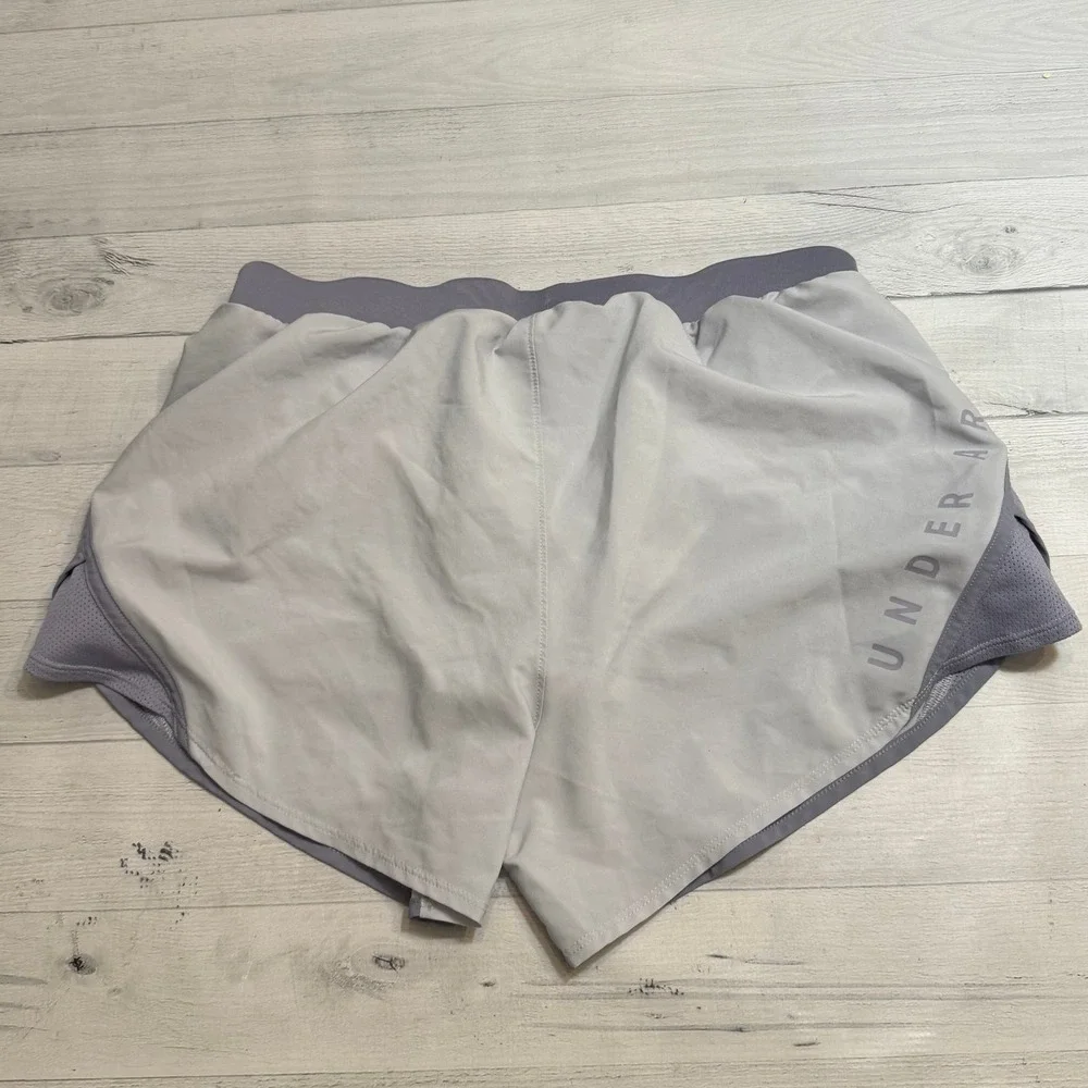 Under‎ armour women's light purple athletic shorts size medium